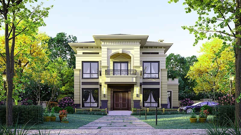 湖南中式合院住宅，开放庭院与邻里乡亲更亲近